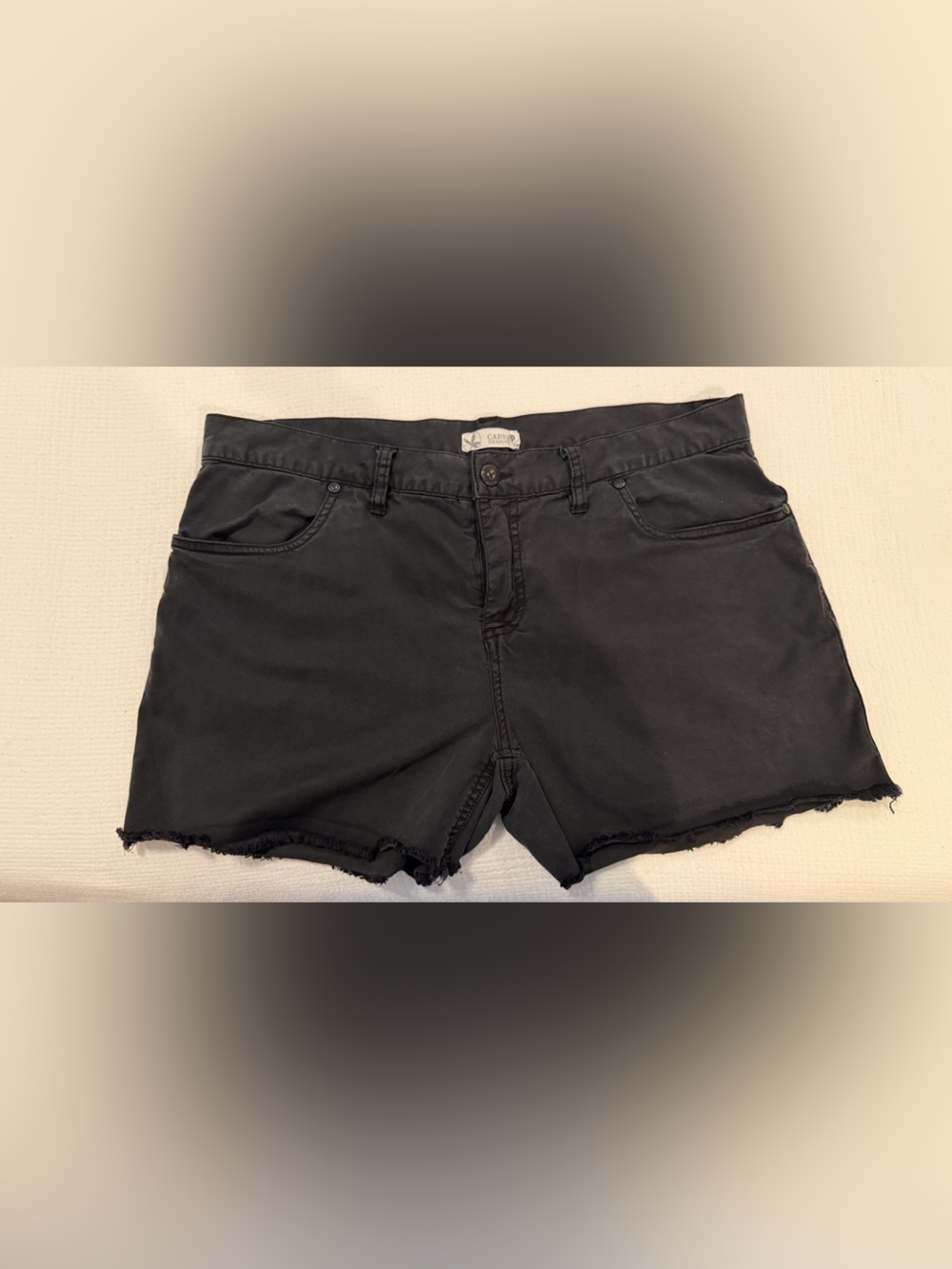 Carve Designs Oahu Twill Shorts black color Size 12